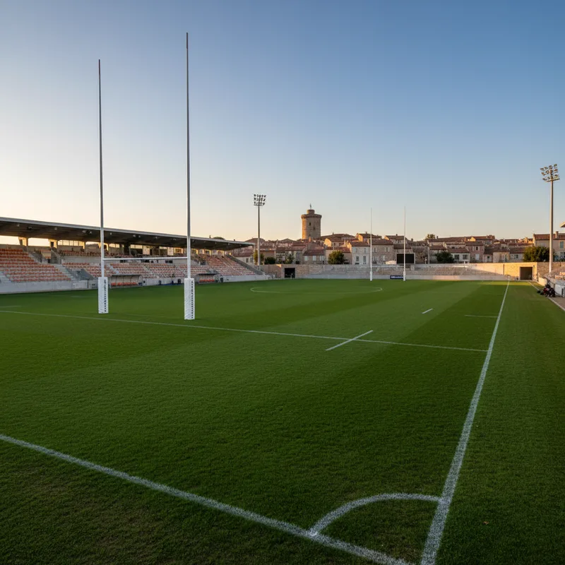 Stade de Gruissan : le terrain de l'Aviron Gruissanais en Fédérale 1